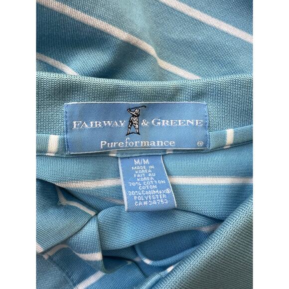 Fairway & Greene Abenaqui Country Club Rye, NH Golf Polo Shirt Blue Medium SG - Picture 7 of 7